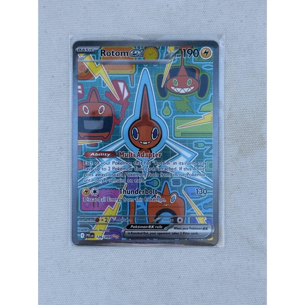 Pokemon TCG Rotom Ex 126/094 Full Art Holo Secret Rare English Moderately Played